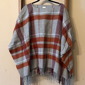 A New Day Gray Knit Poncho